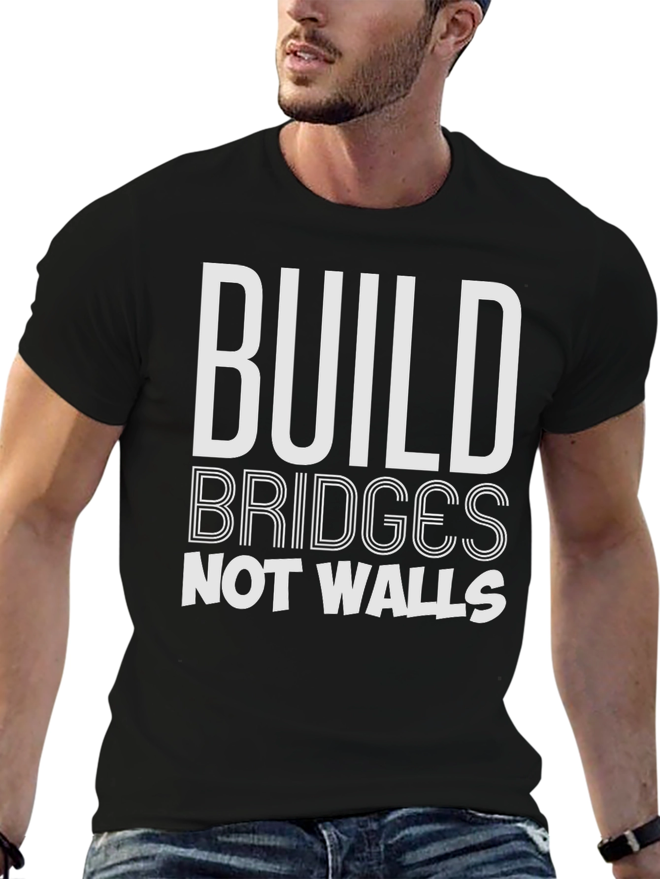 Build Bridges Not Walls Graphic T-Shirt