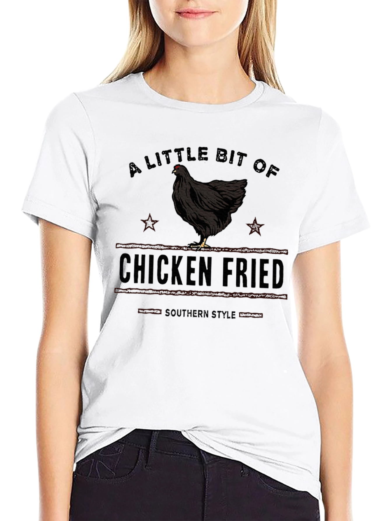 Chicken Fried Southern Style Graphic T-Shirt