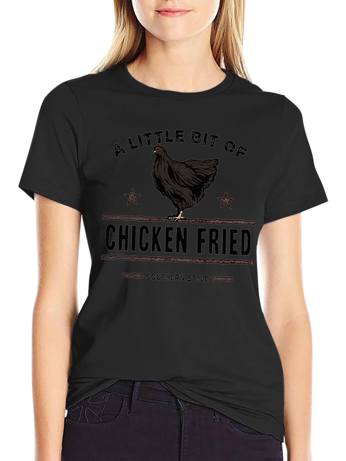 Chicken Fried Southern Style Graphic T-Shirt