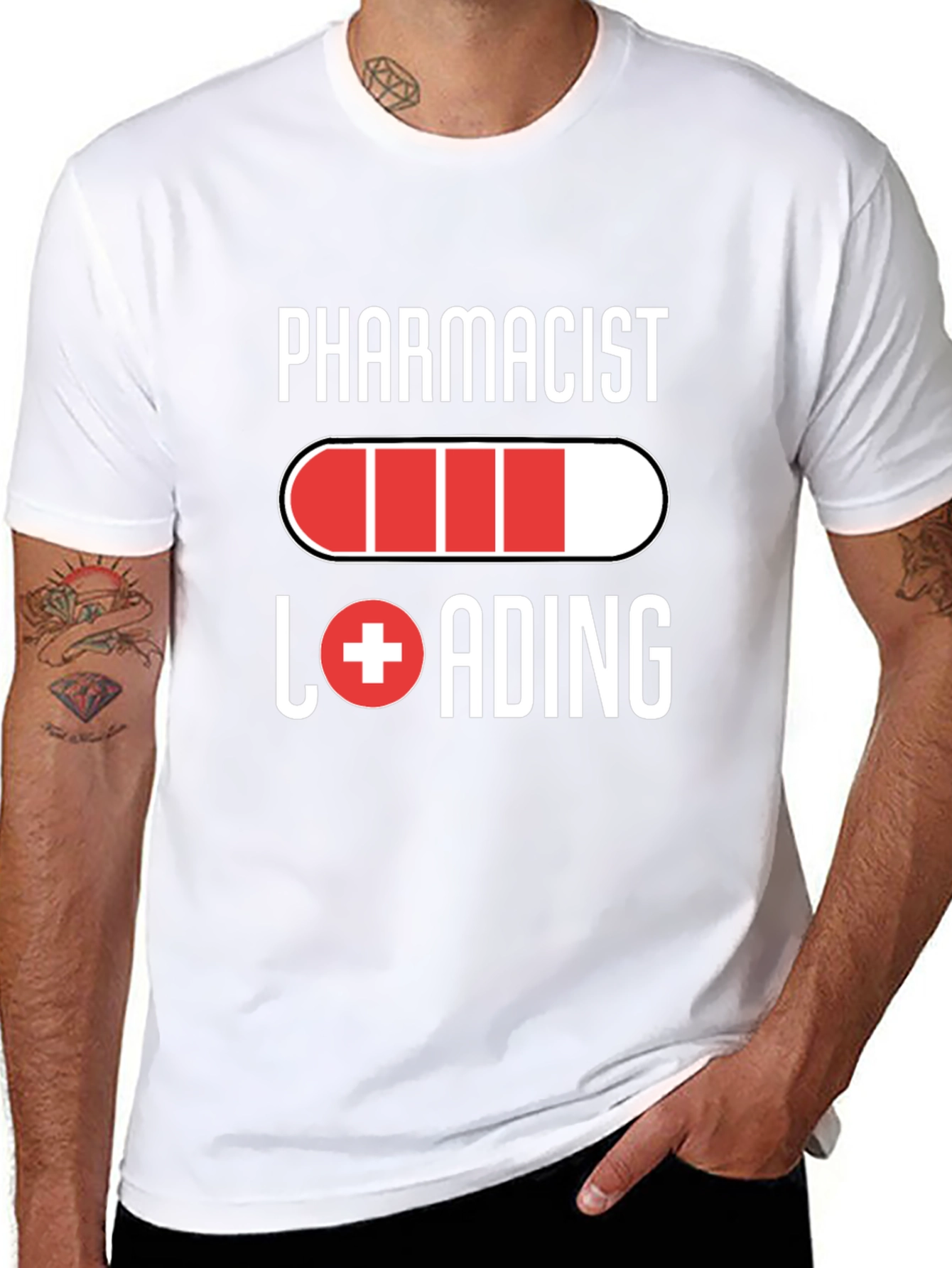 Pharmacist Loading T-Shirt - Novelty Graphic Tee