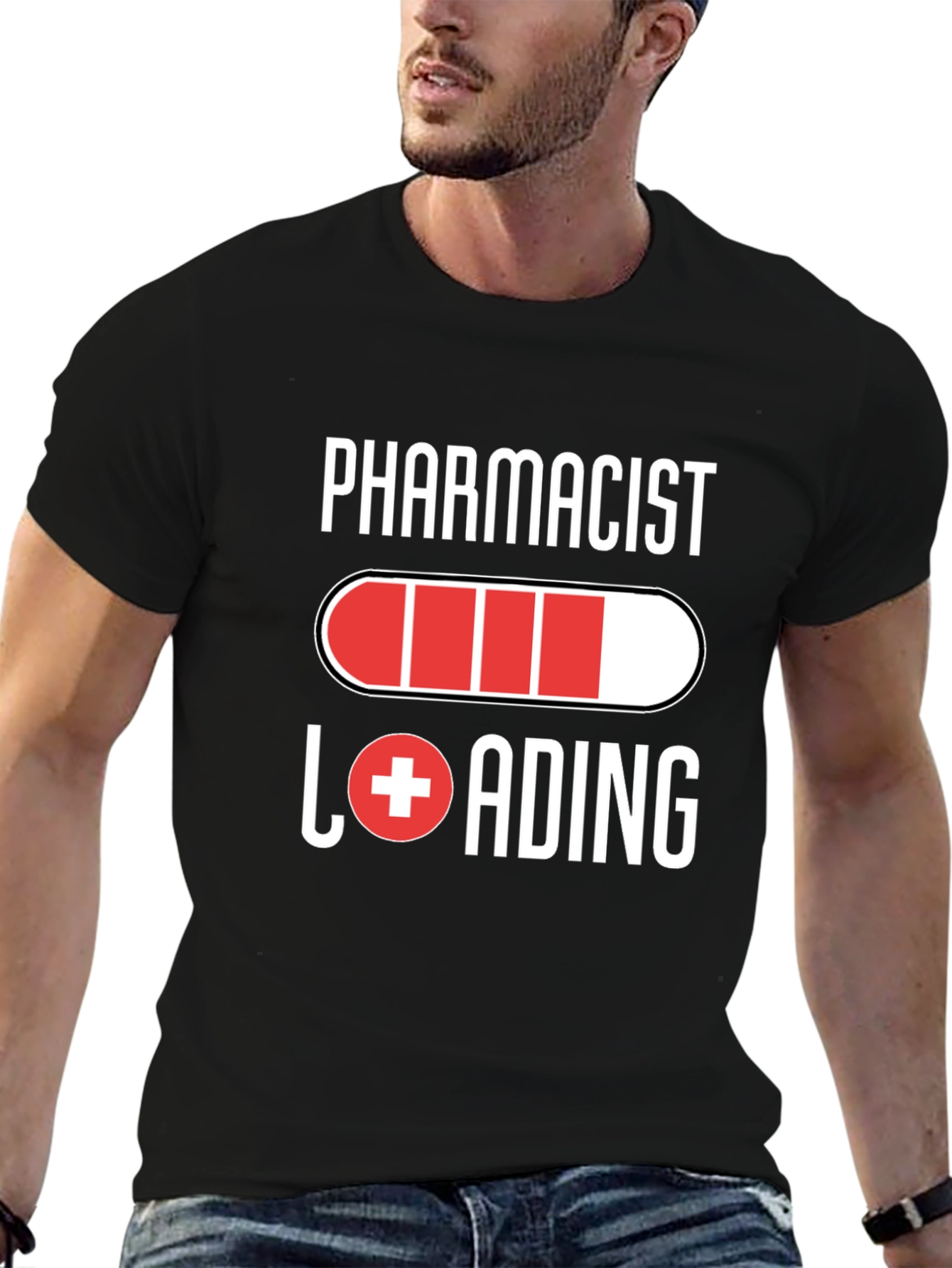 Pharmacist Loading T-Shirt - Novelty Graphic Tee