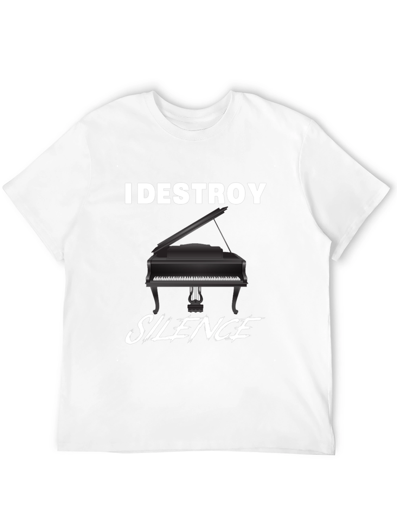 I Destroy Silence Piano T-Shirt