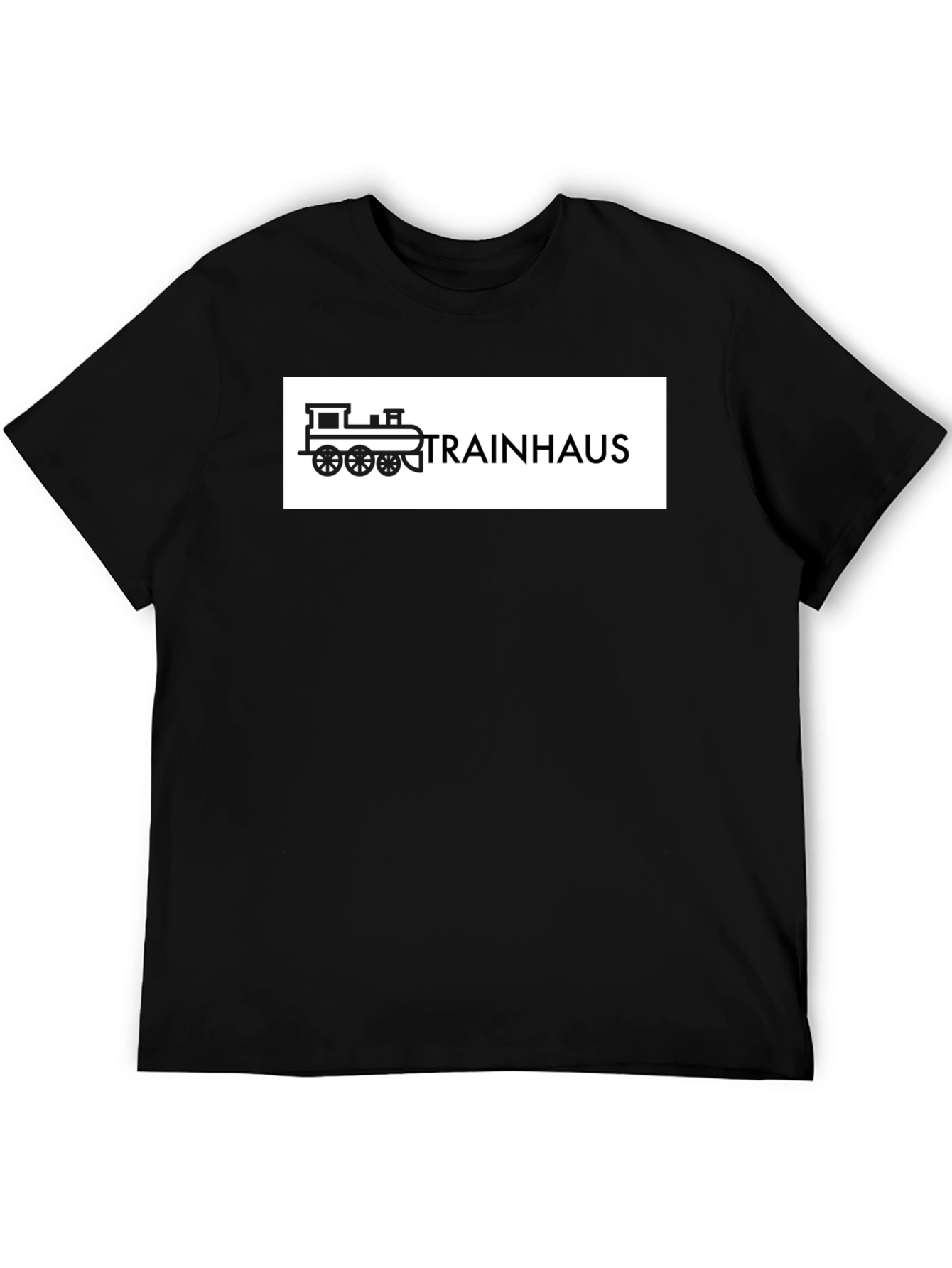 Trainhaus T-Shirt - Black Graphic Tee