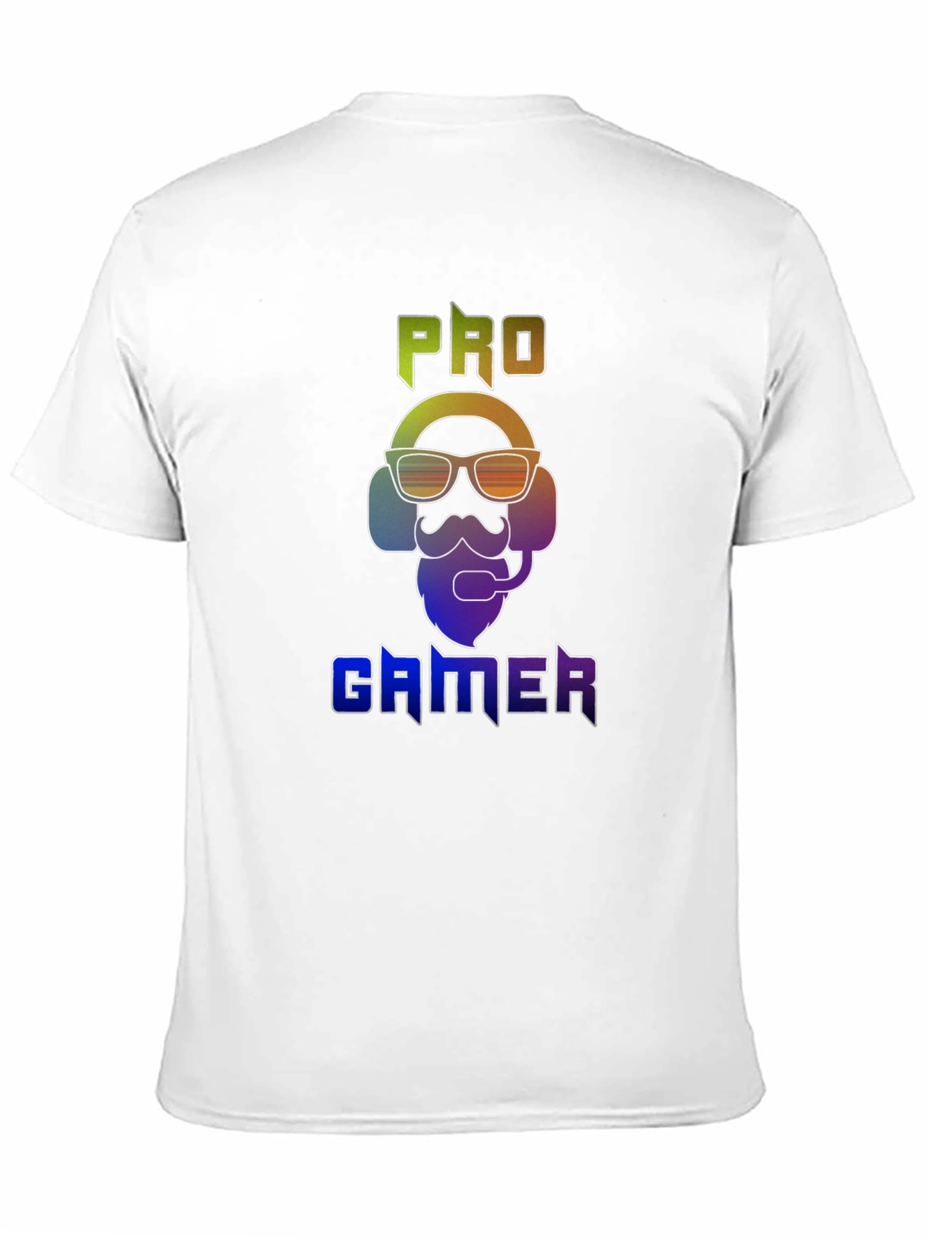 Pro Gamer T-Shirt - Gaming Headset & Beard Design