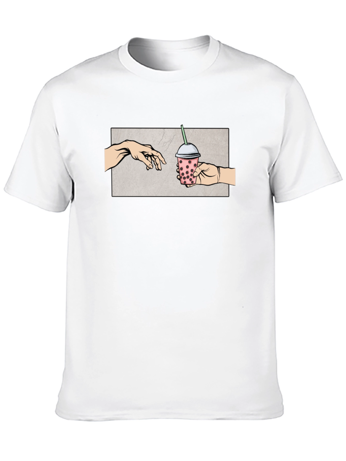 Boba Tea Creation T-Shirt - Michelangelo Parody