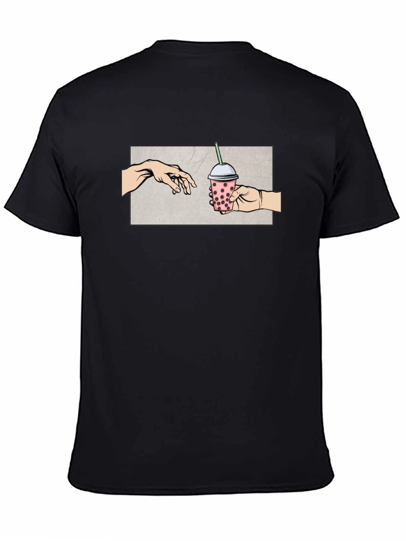 Boba Tea Creation T-Shirt - Michelangelo Parody