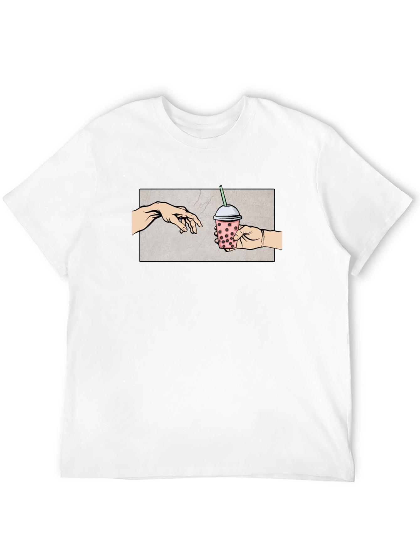 Boba Tea Creation T-Shirt - Michelangelo Parody