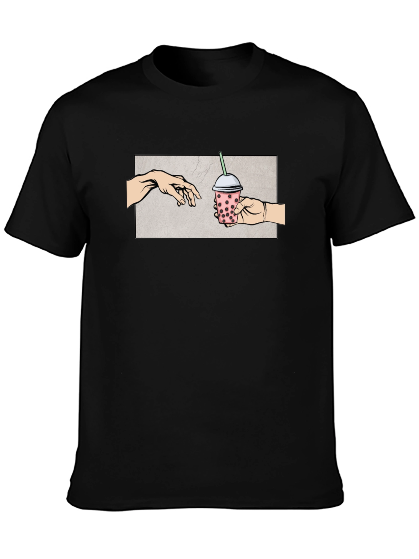 Boba Tea Creation T-Shirt - Michelangelo Parody