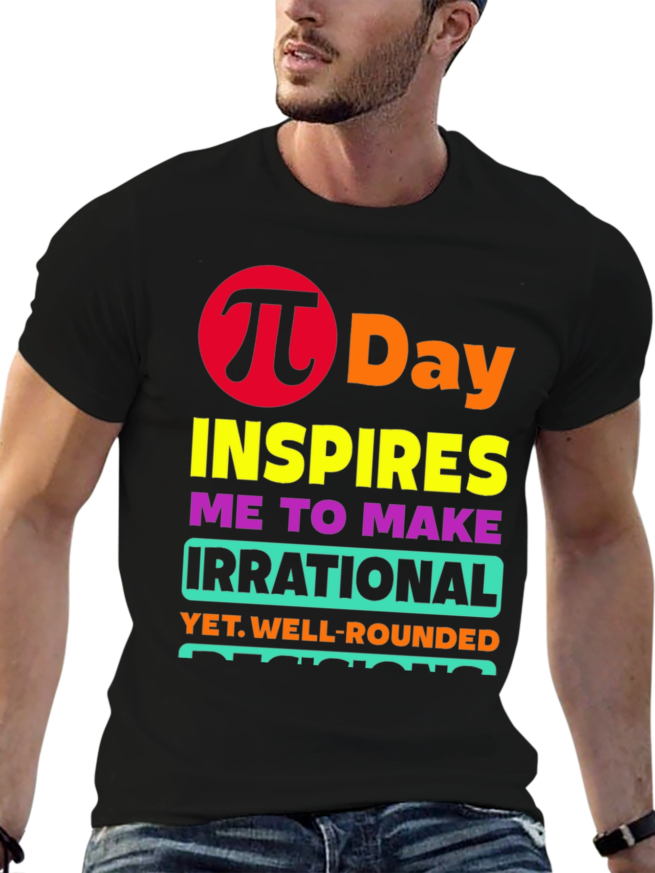 Pi Day Irrational Decisions Graphic T-Shirt