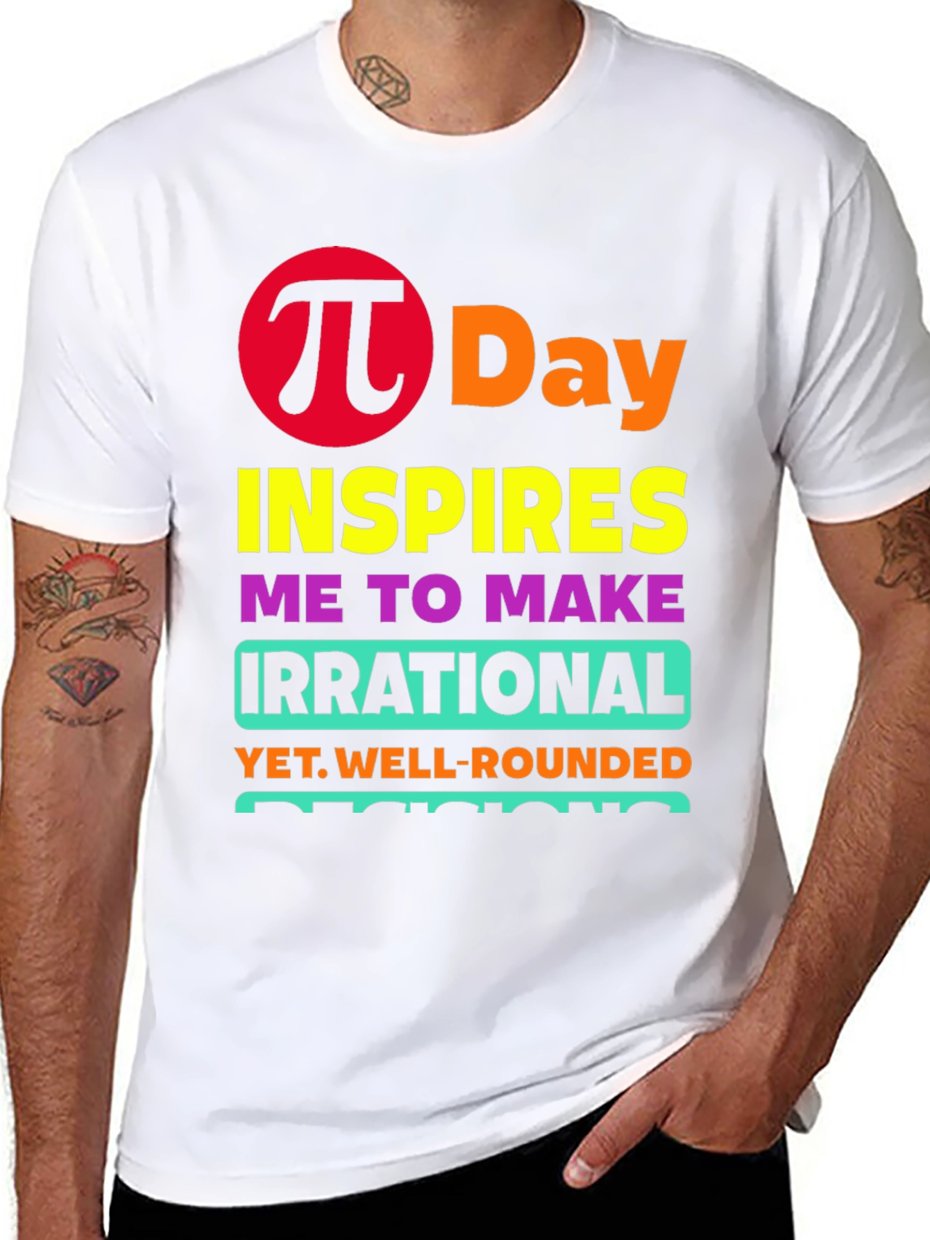 Pi Day Irrational Decisions Graphic T-Shirt