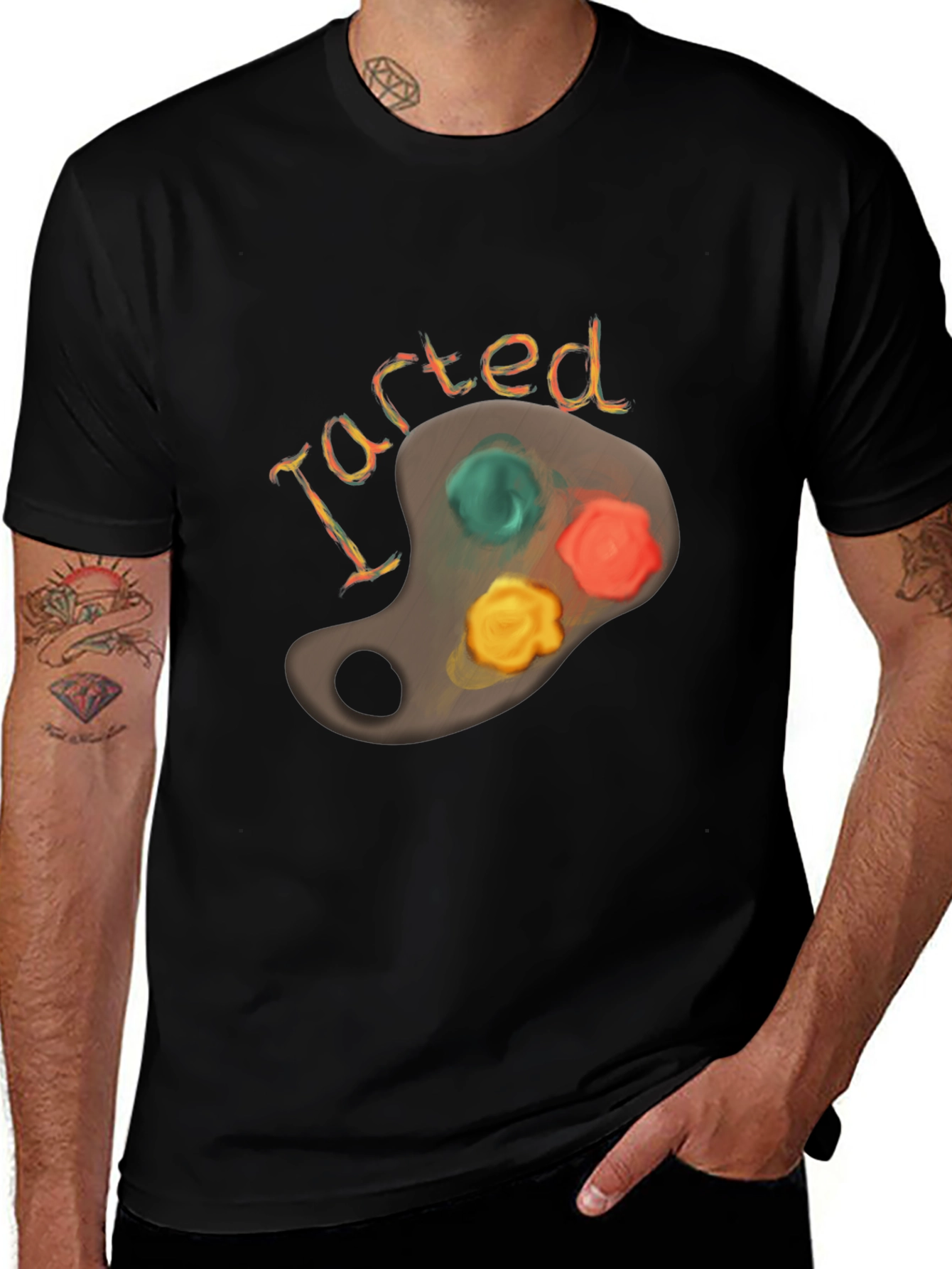 I Started Art T-Shirt - Painters Palette Tee