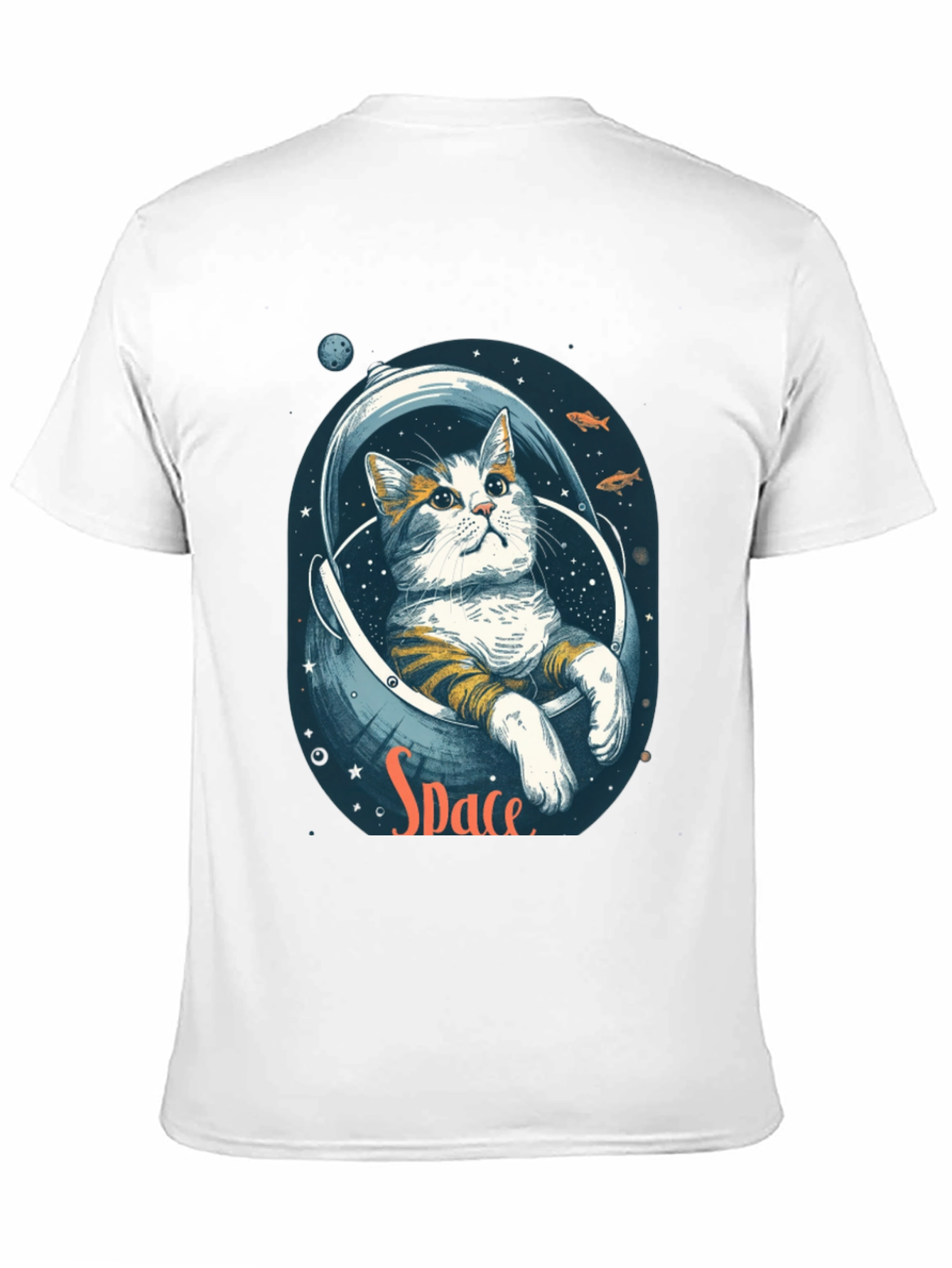 Astronaut Cat T-Shirt - Space Graphic Tee