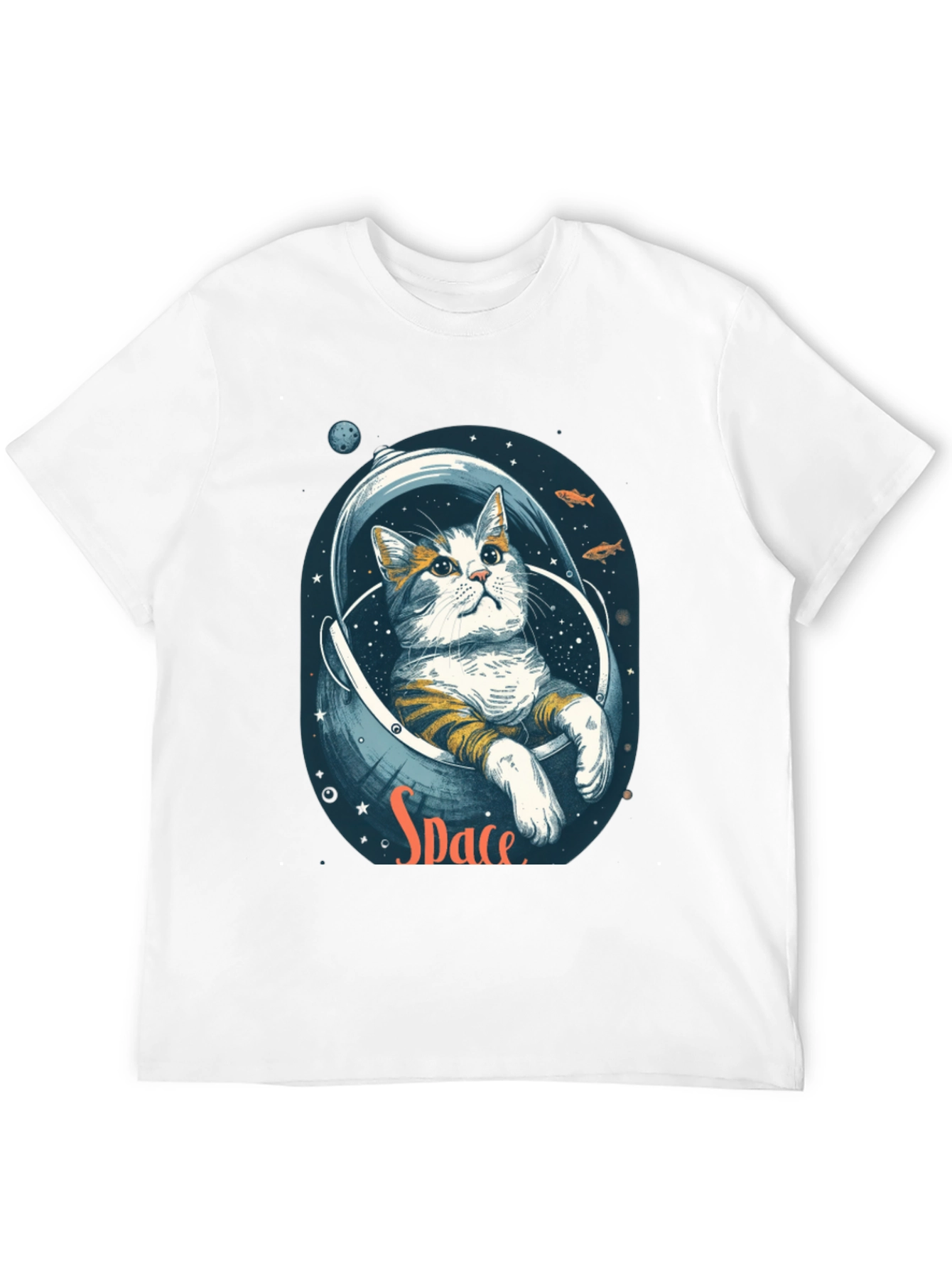 Astronaut Cat T-Shirt - Space Graphic Tee