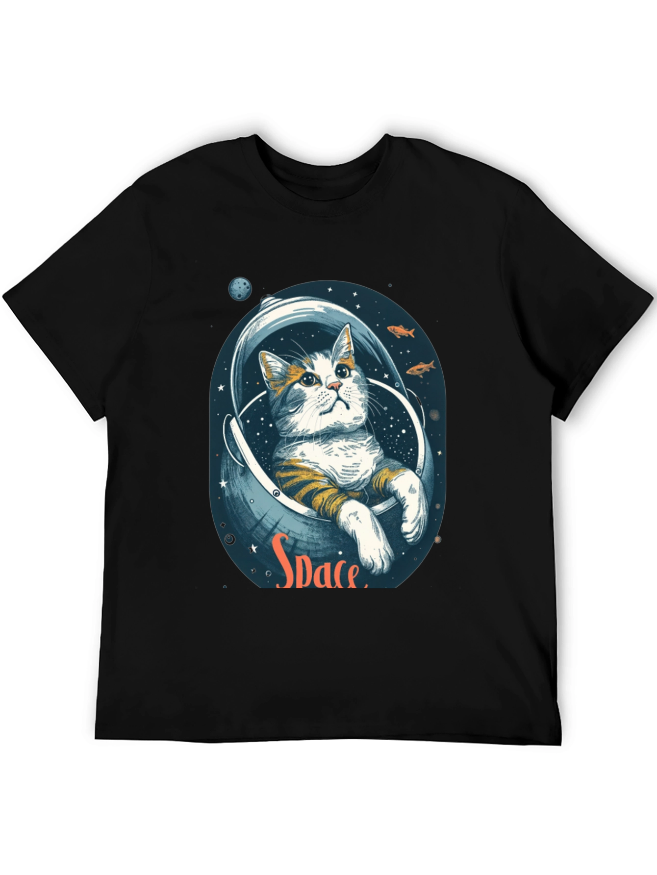 Astronaut Cat T-Shirt - Space Graphic Tee