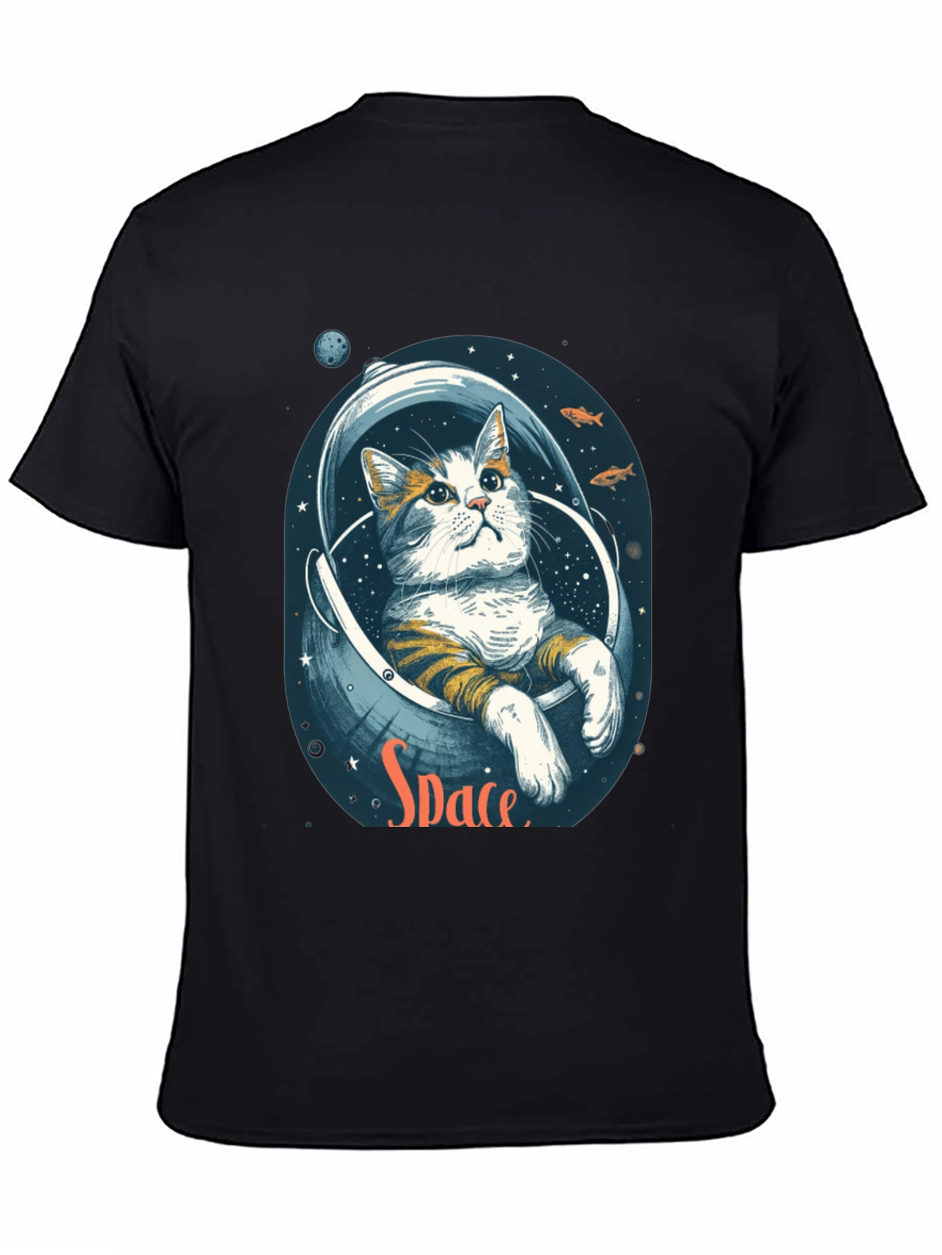 Astronaut Cat T-Shirt - Space Graphic Tee