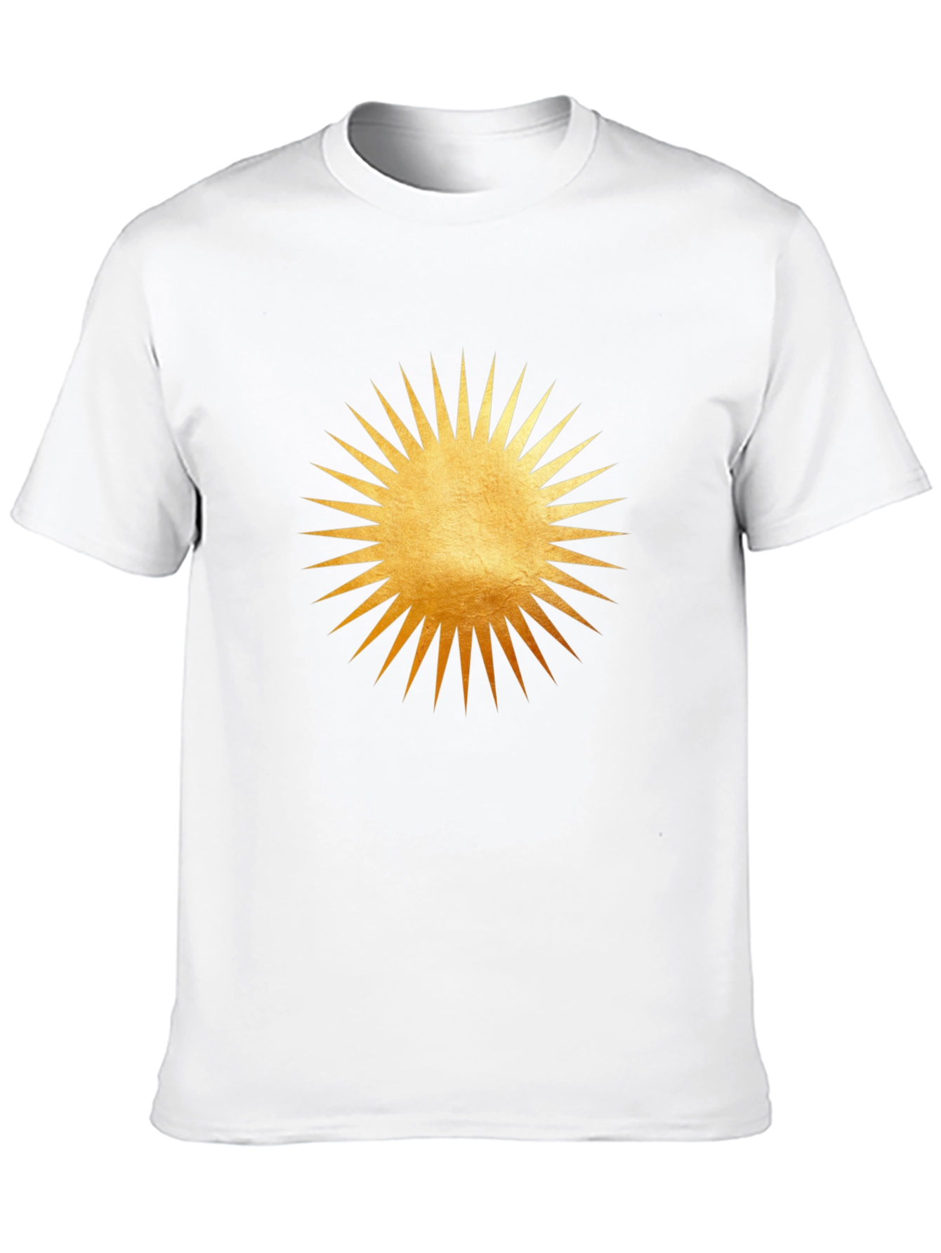 Radiant Sun Graphic Tee - Black Cotton Comfort