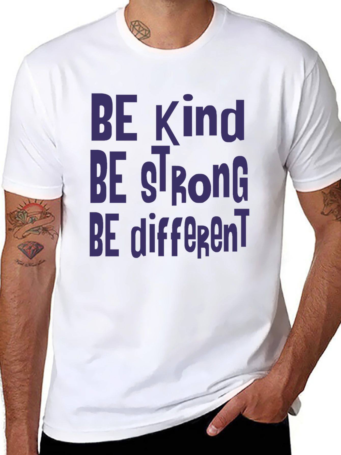Be Kind Be Strong Be Different Graphic Tee