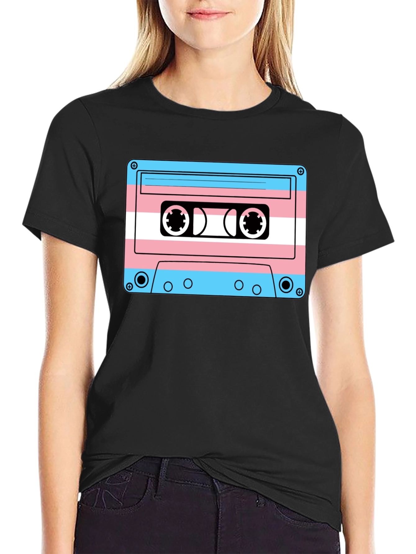 Transgender Pride Cassette Tape T-Shirt