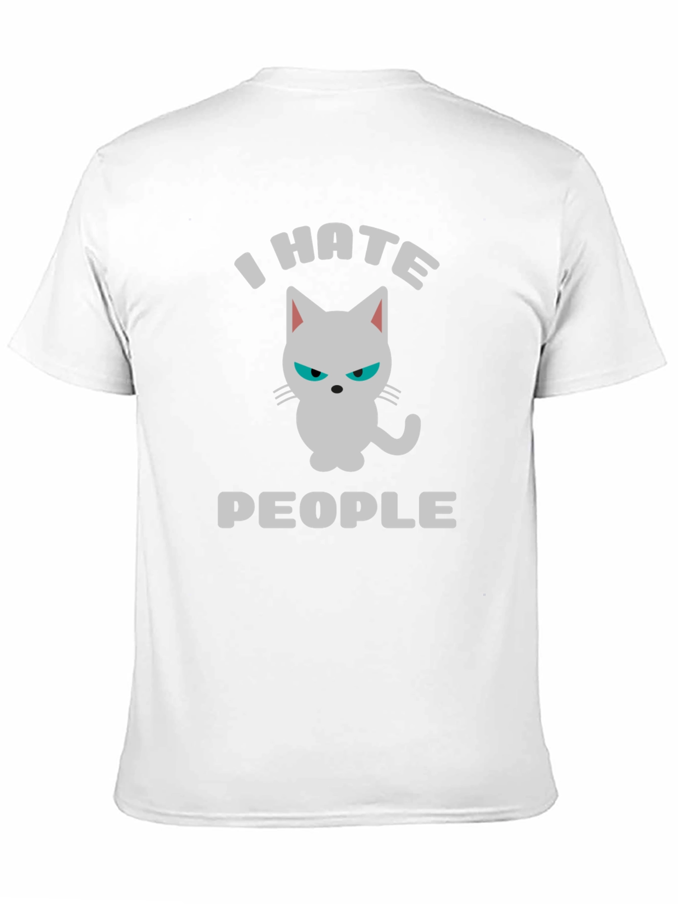 I Hate People Cat Graphic T-Shirt