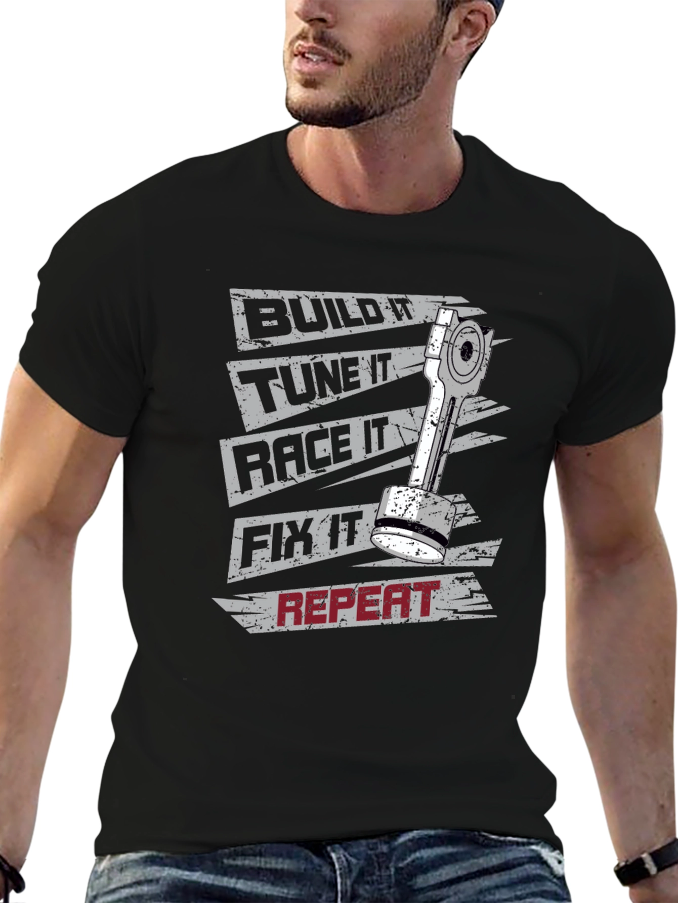 Build Tune Race Fix Repeat T-Shirt