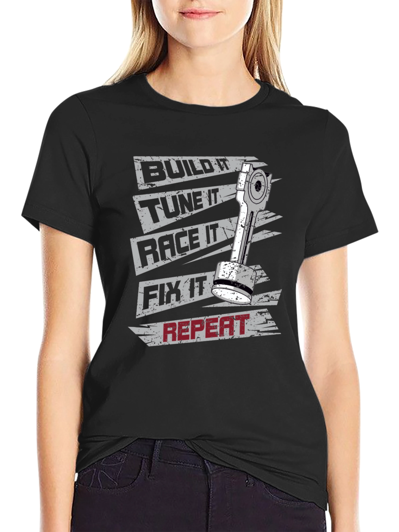 Build Tune Race Fix Repeat T-Shirt
