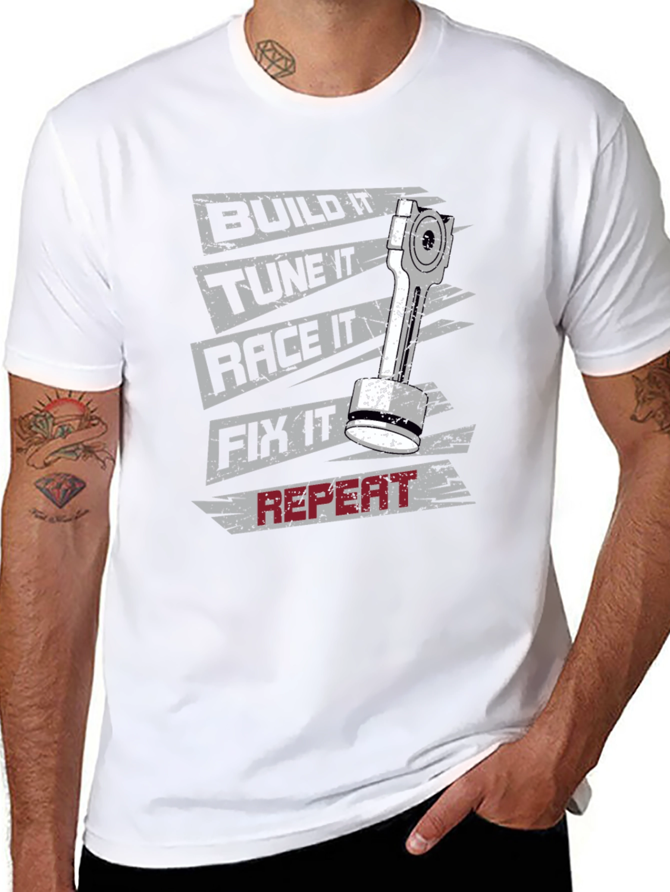 Build Tune Race Fix Repeat T-Shirt