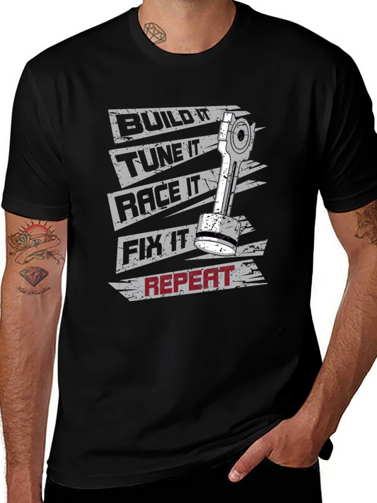 Build Tune Race Fix Repeat T-Shirt