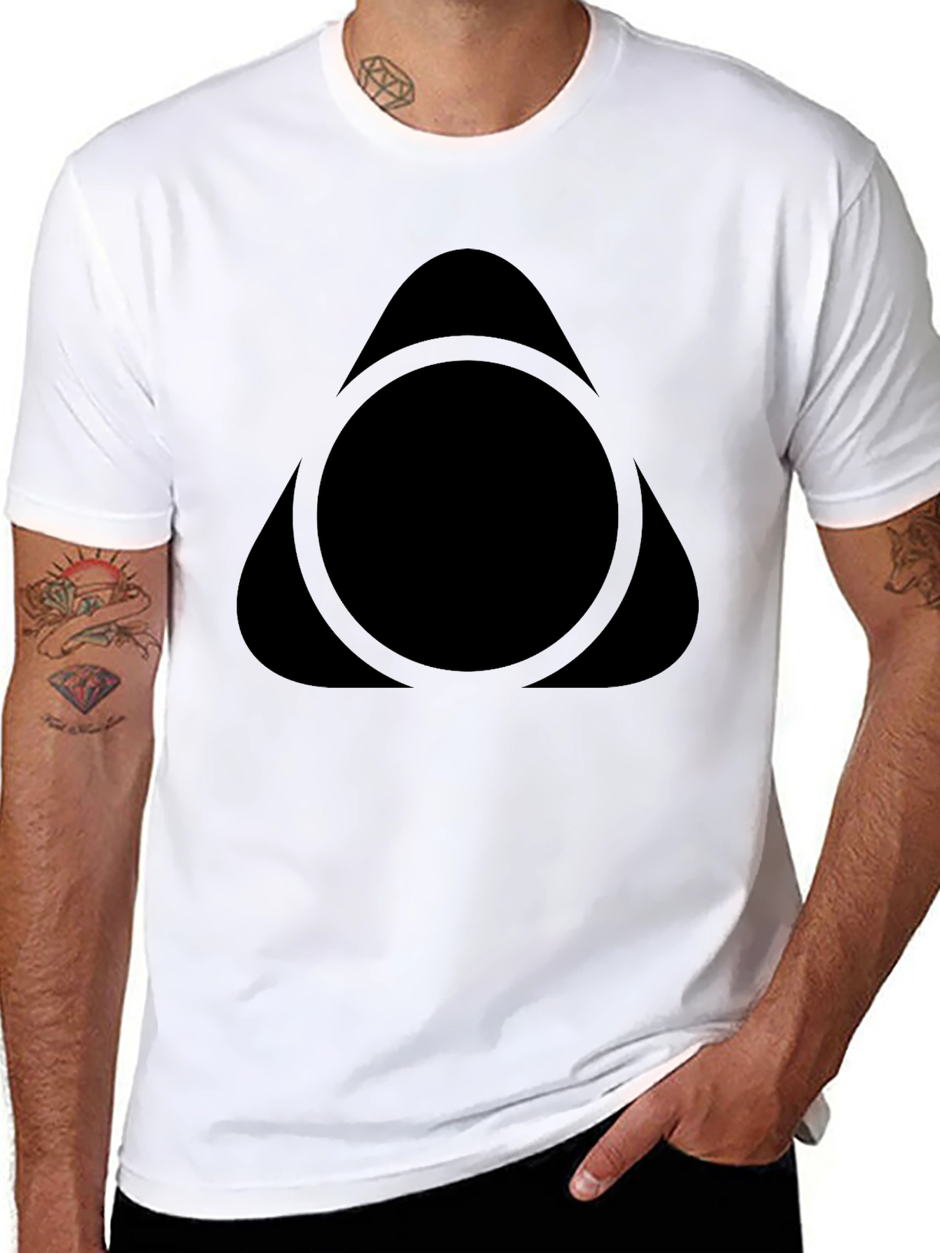 Geometric Black T-Shirt