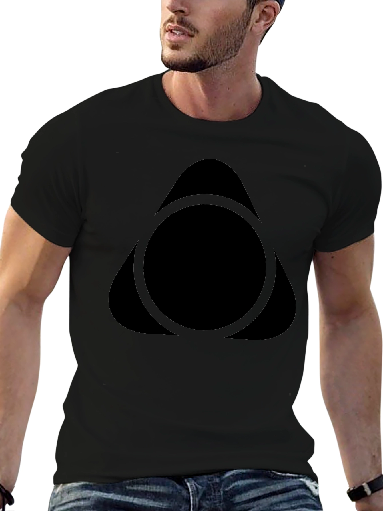 Geometric Black T-Shirt