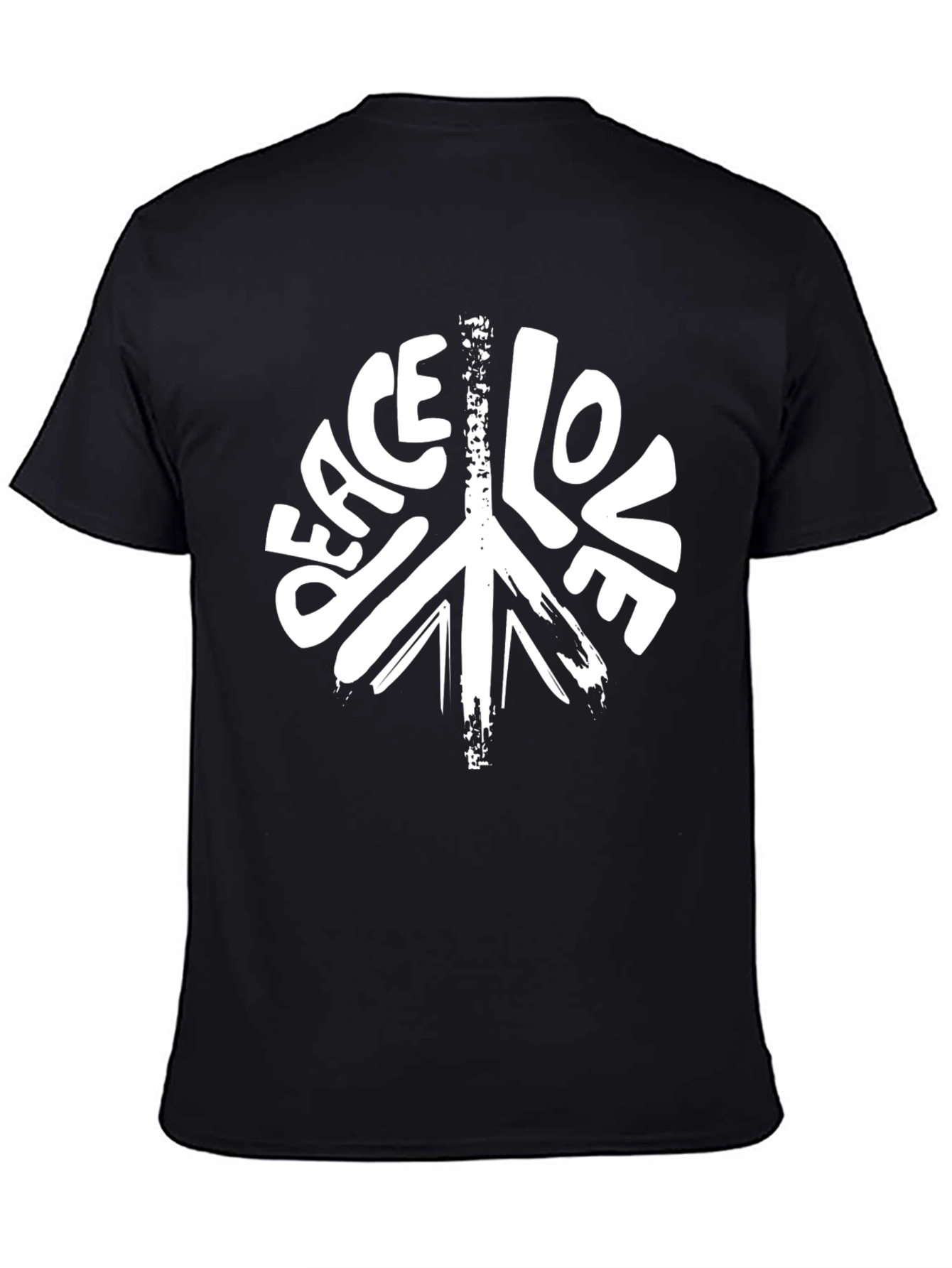 Peace Love Graphic T-Shirt - Black