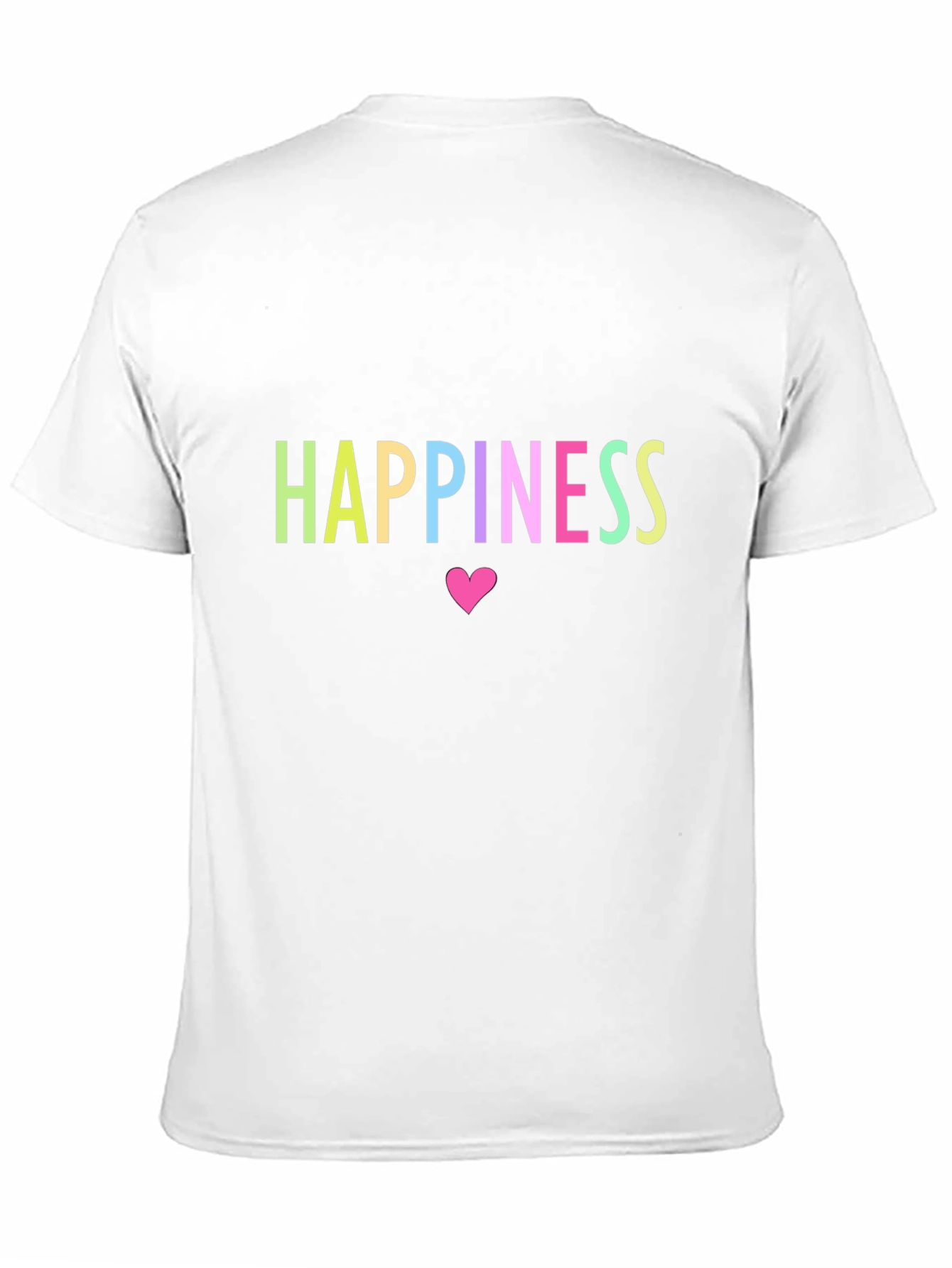 Happiness T-Shirt - Black - Heart Design
