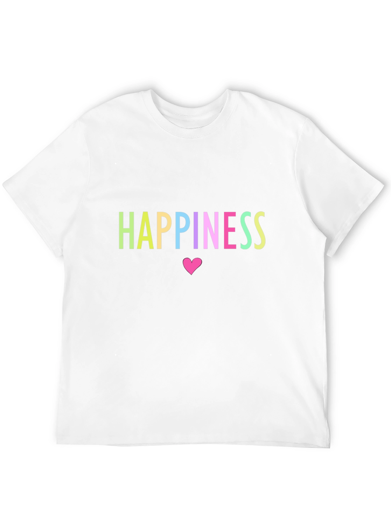 Happiness T-Shirt - Black - Heart Design