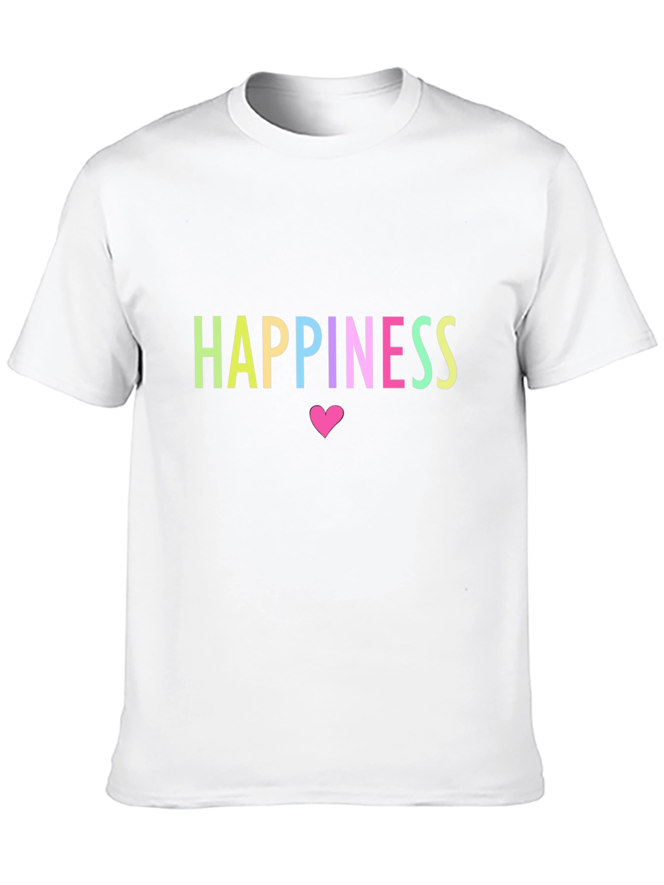 Happiness T-Shirt - Black - Heart Design