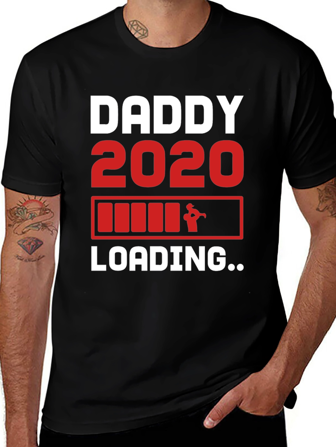 Daddy 2020 Loading T-Shirt - New Dad Gift