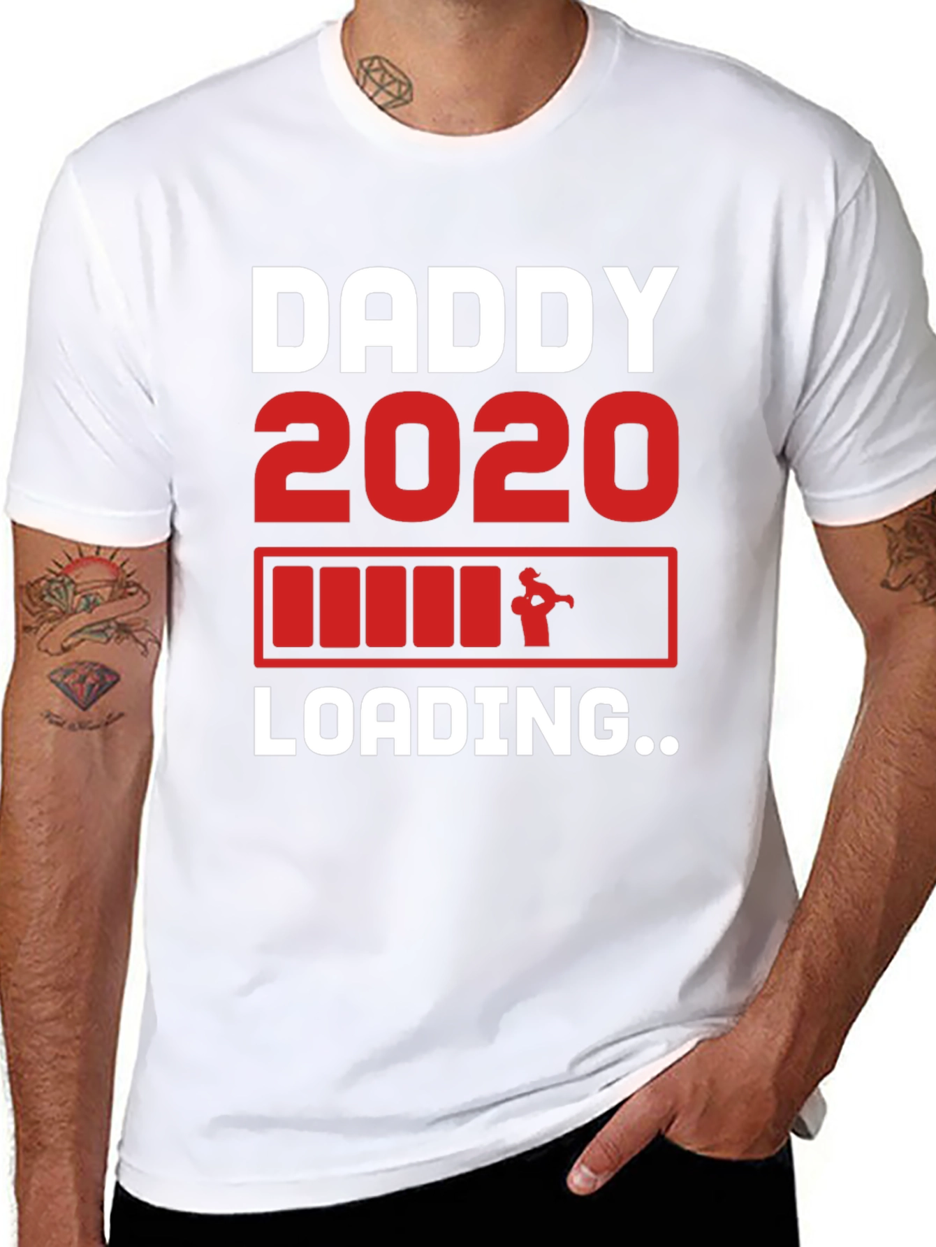 Daddy 2020 Loading T-Shirt - New Dad Gift