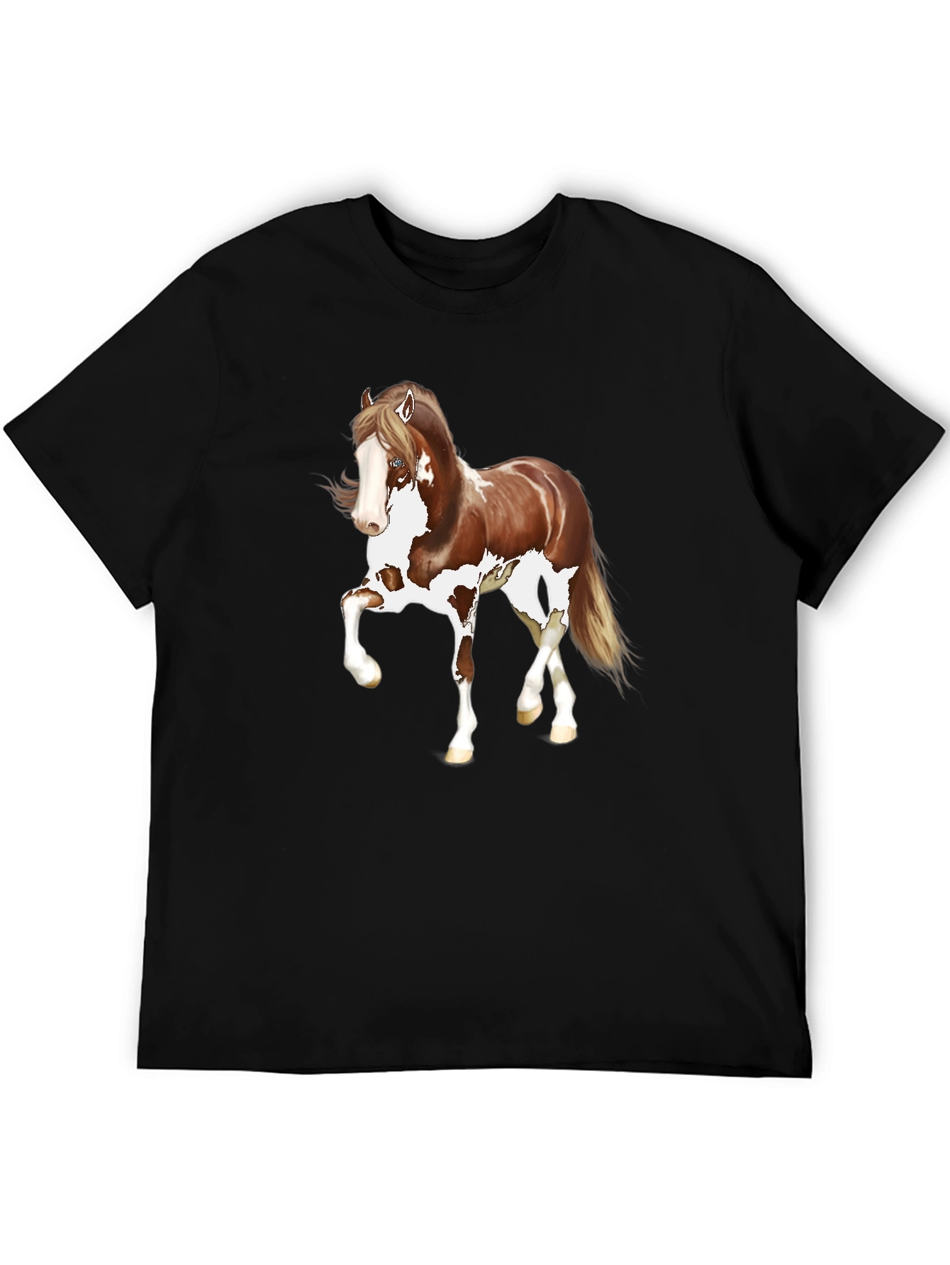Horse Graphic T-Shirt - Unisex Black Tee