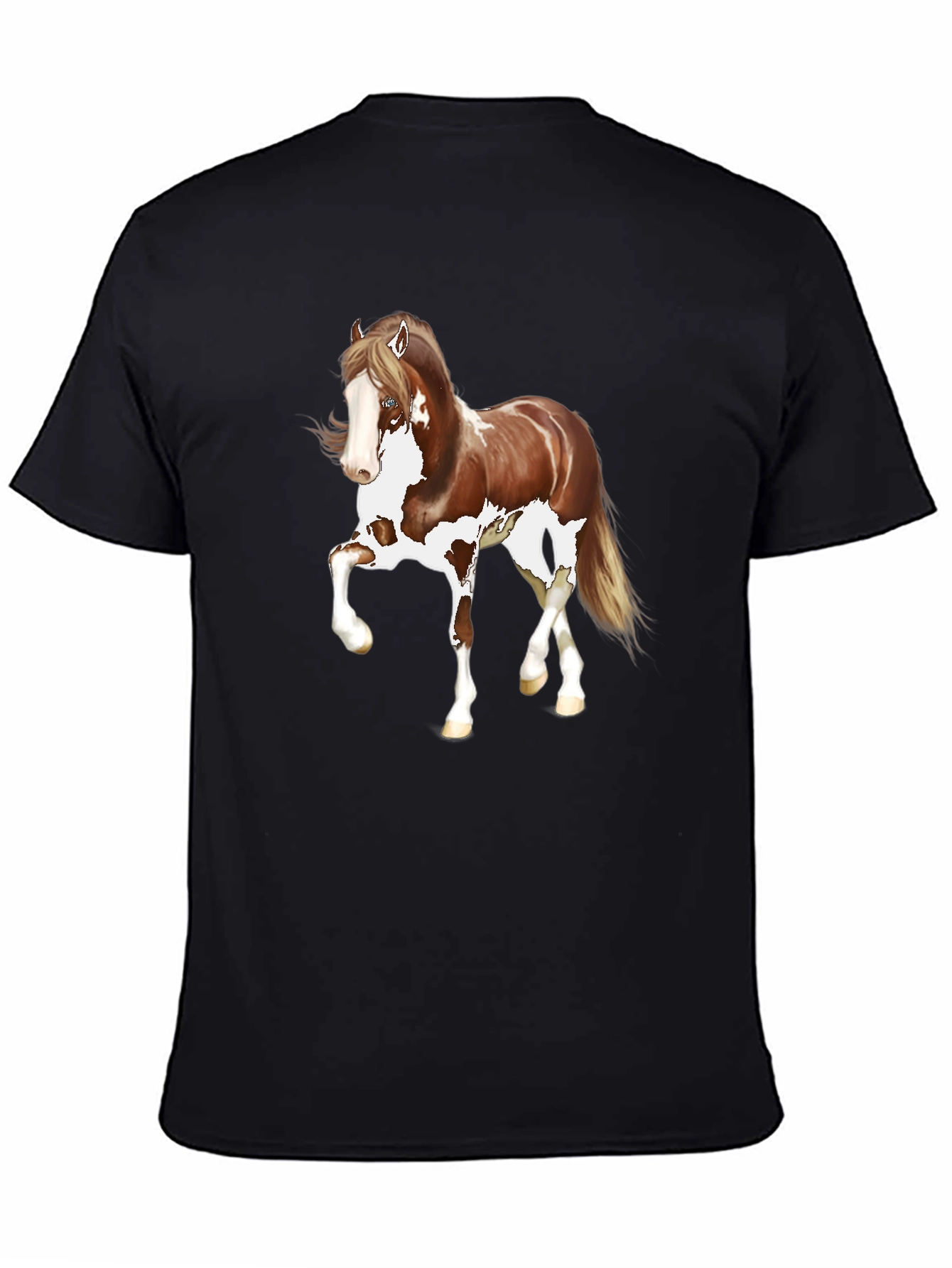 Horse Graphic T-Shirt - Unisex Black Tee