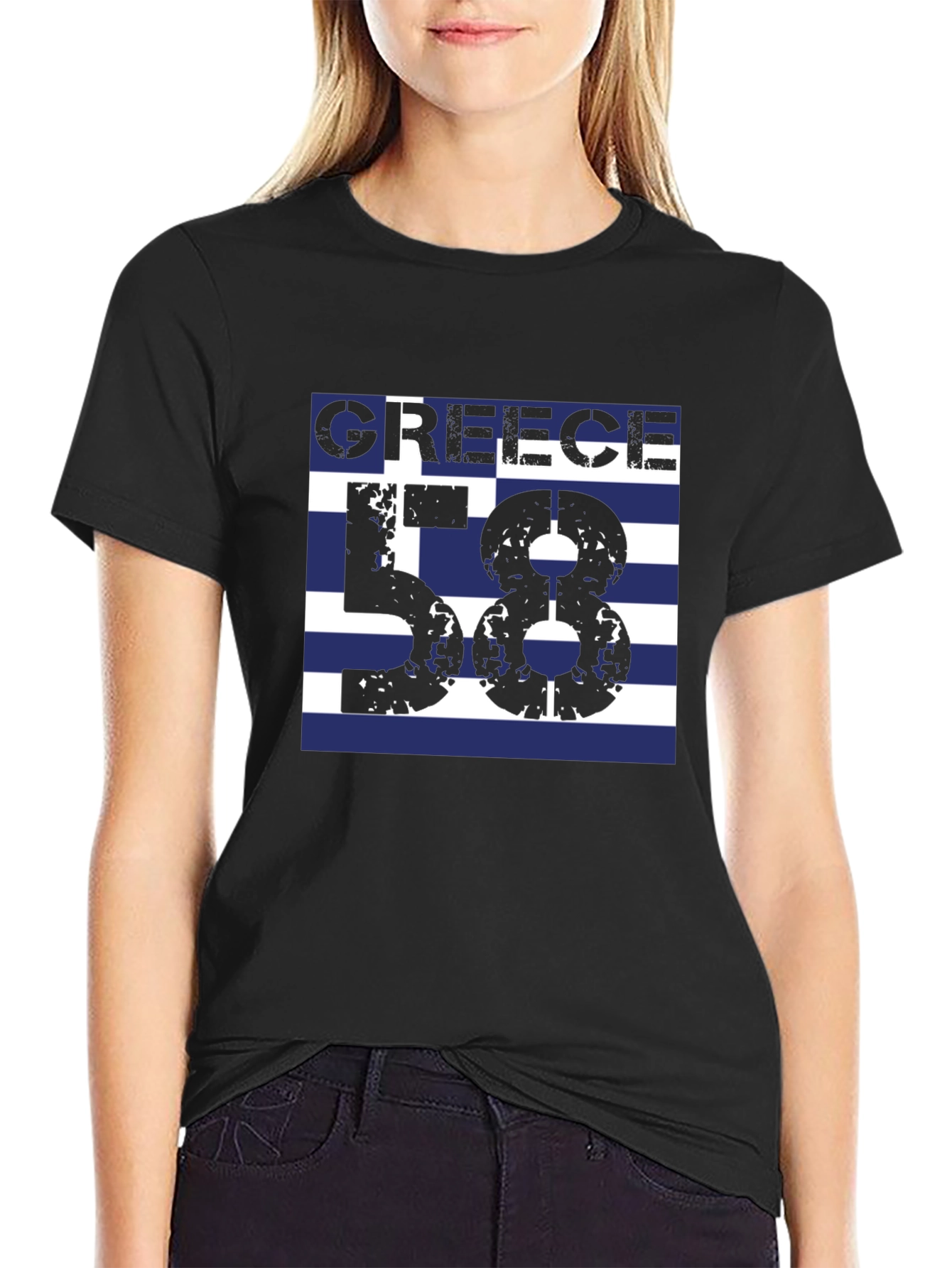 Greece Flag T-Shirt - Number 58