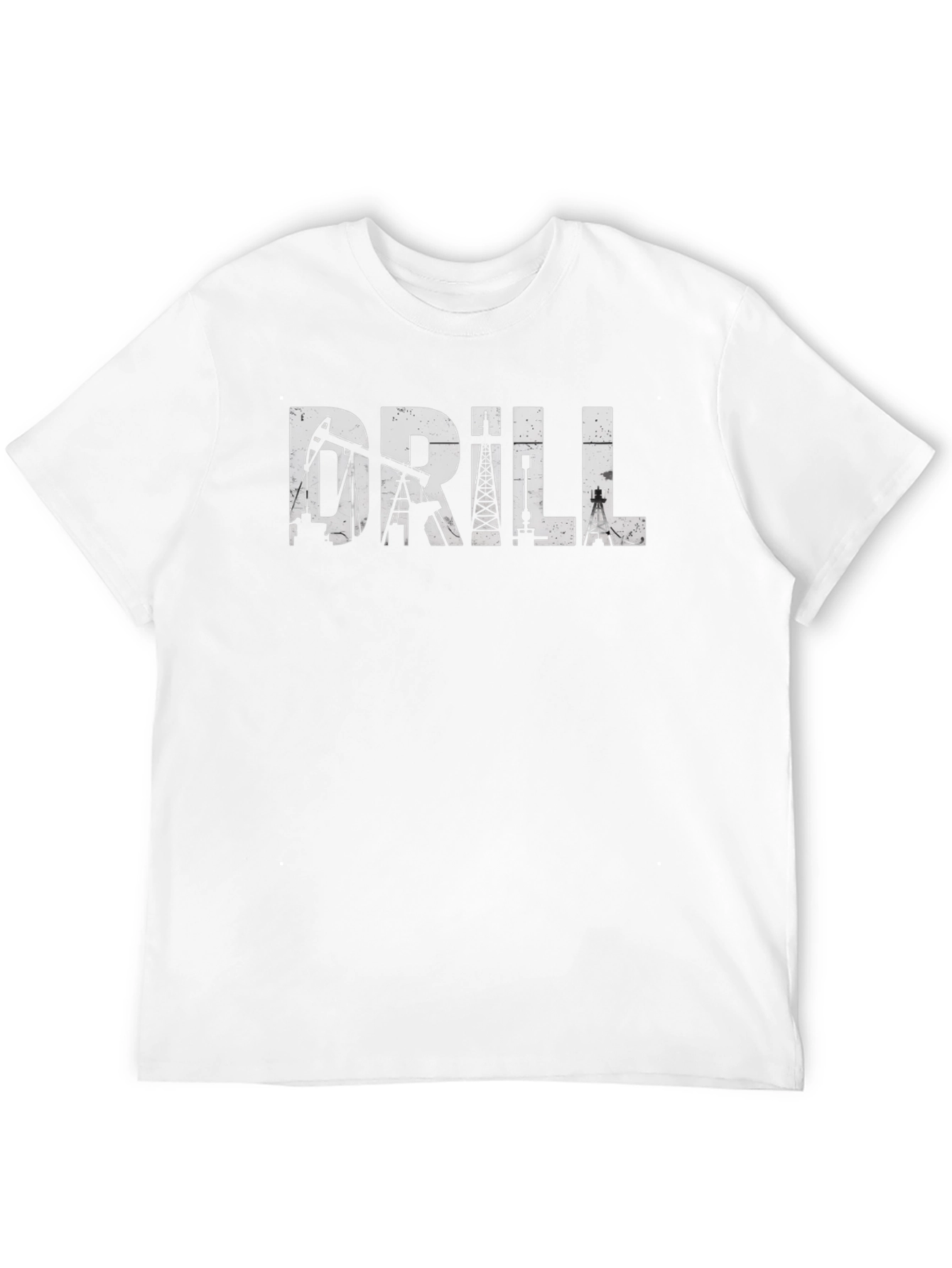 Drill Rig Black T-Shirt - Oilfield Worker Apparel