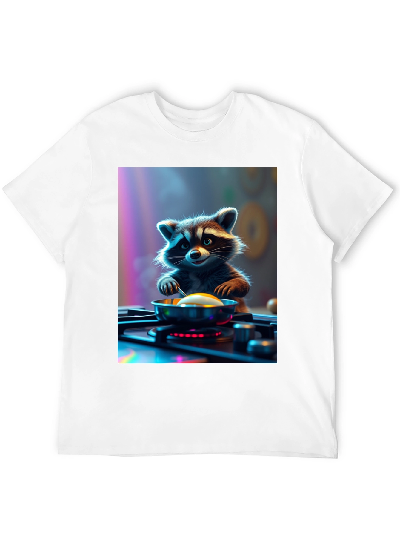 Chef Raccoon T-Shirt - Culinary Cartoon Tee