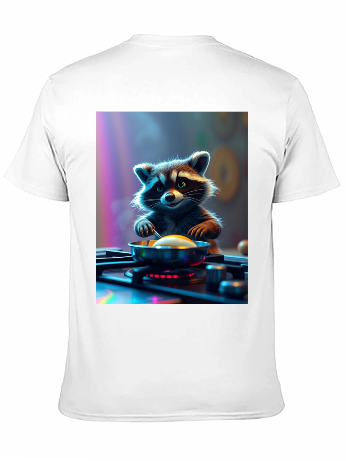 Chef Raccoon T-Shirt - Culinary Cartoon Tee