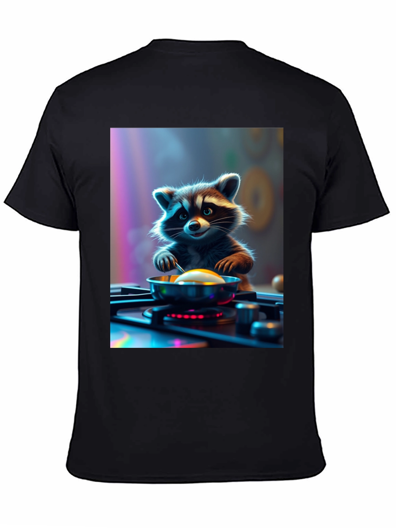 Chef Raccoon T-Shirt - Culinary Cartoon Tee