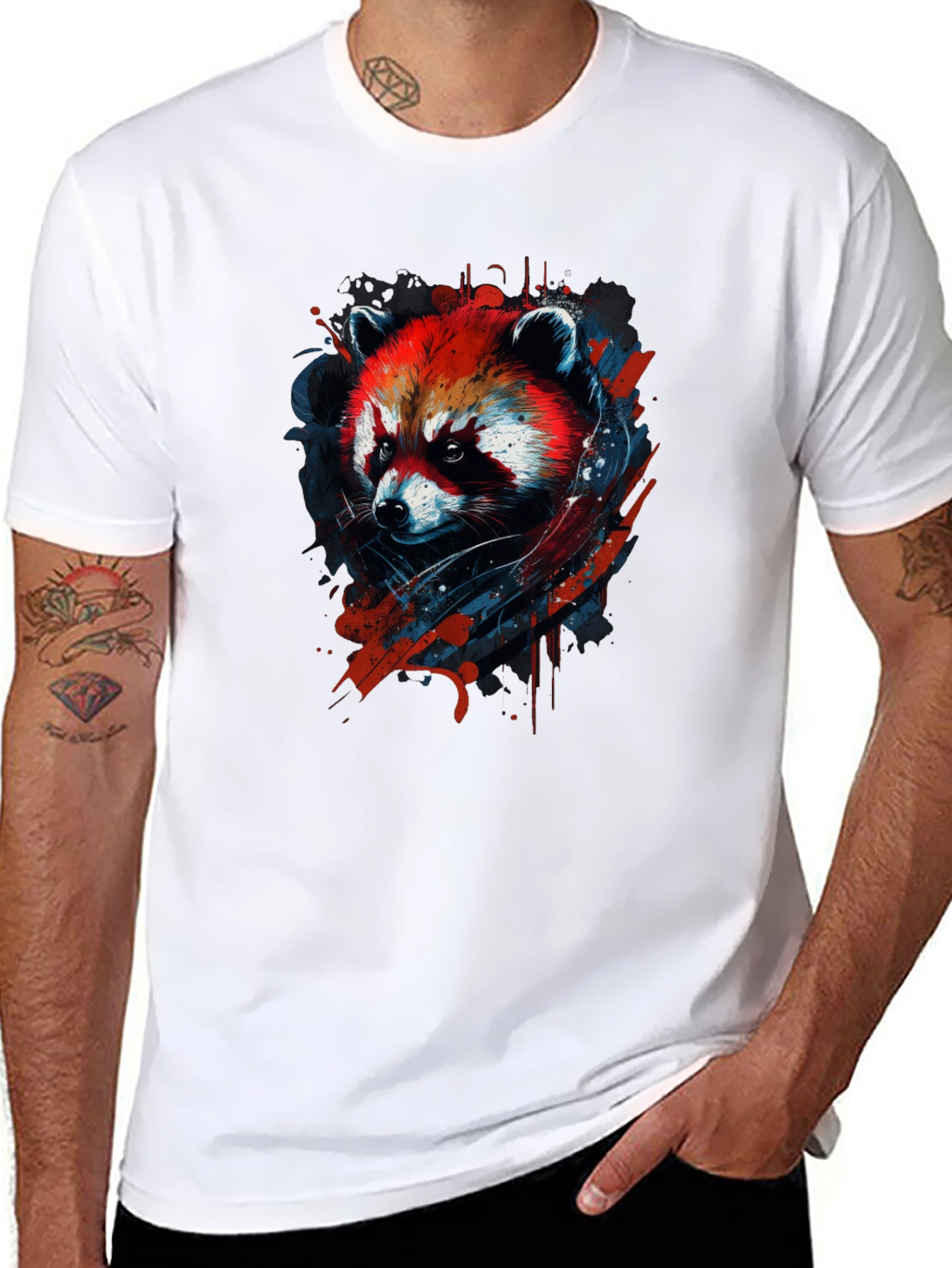 Red Panda Graphic Tee - Cool Animal Design