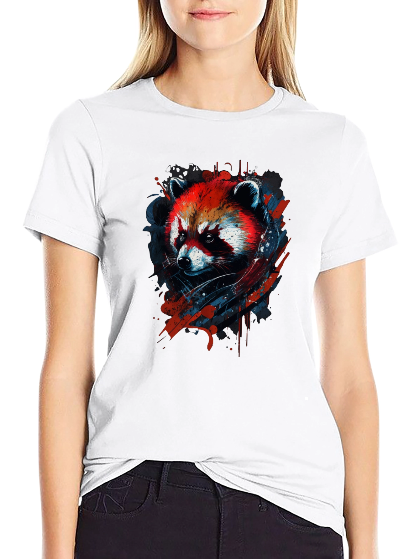 Red Panda Graphic Tee - Cool Animal Design
