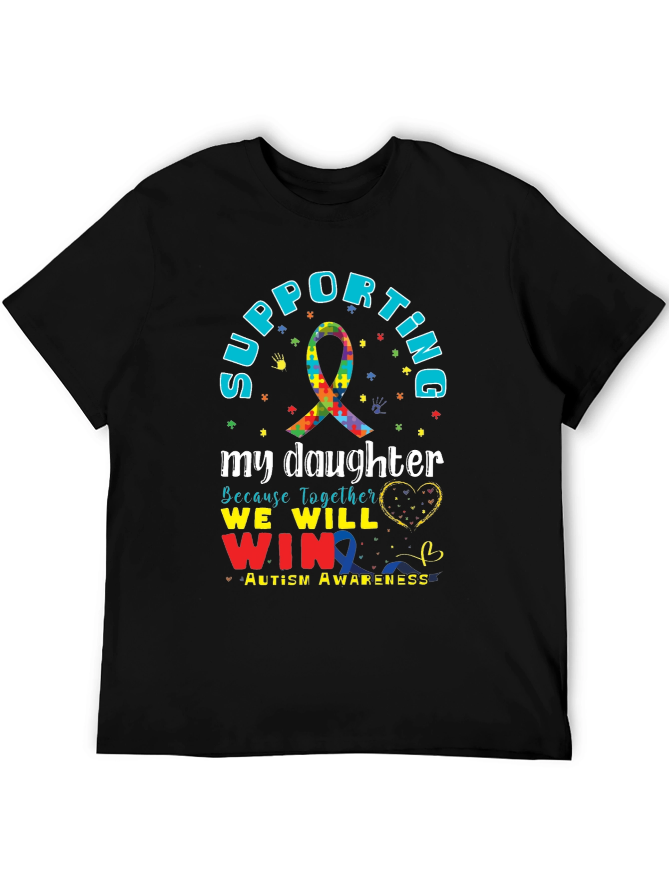 Supporting My Daughter Autism Awareness T-Shirt