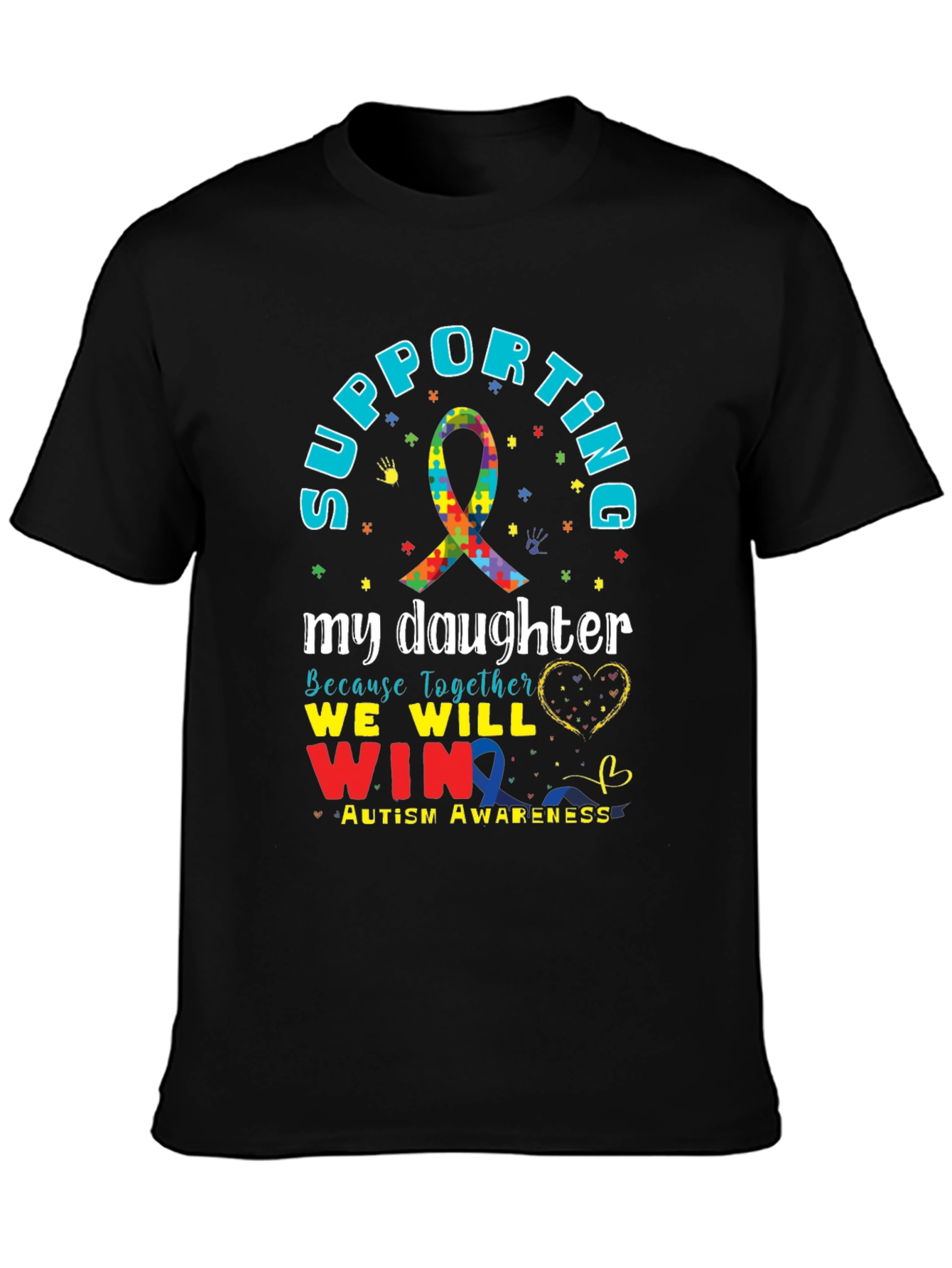 Supporting My Daughter Autism Awareness T-Shirt