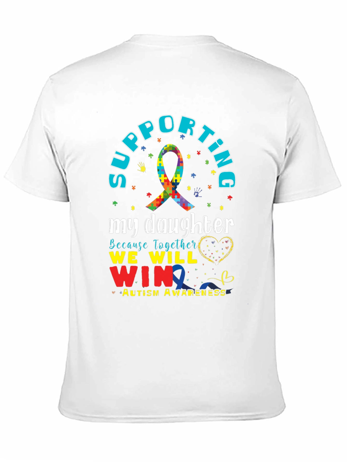 Supporting My Daughter Autism Awareness T-Shirt