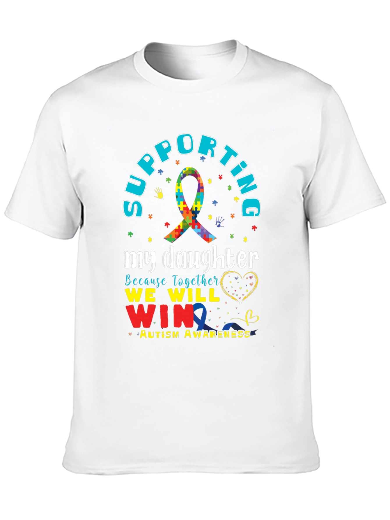 Supporting My Daughter Autism Awareness T-Shirt