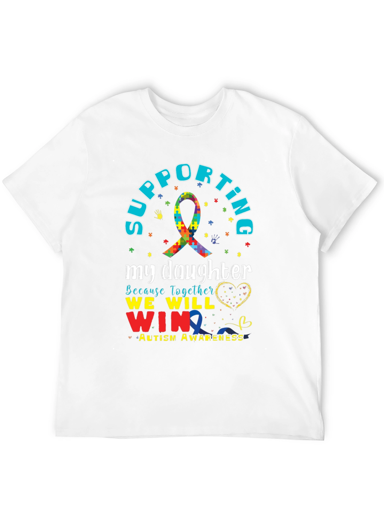Supporting My Daughter Autism Awareness T-Shirt