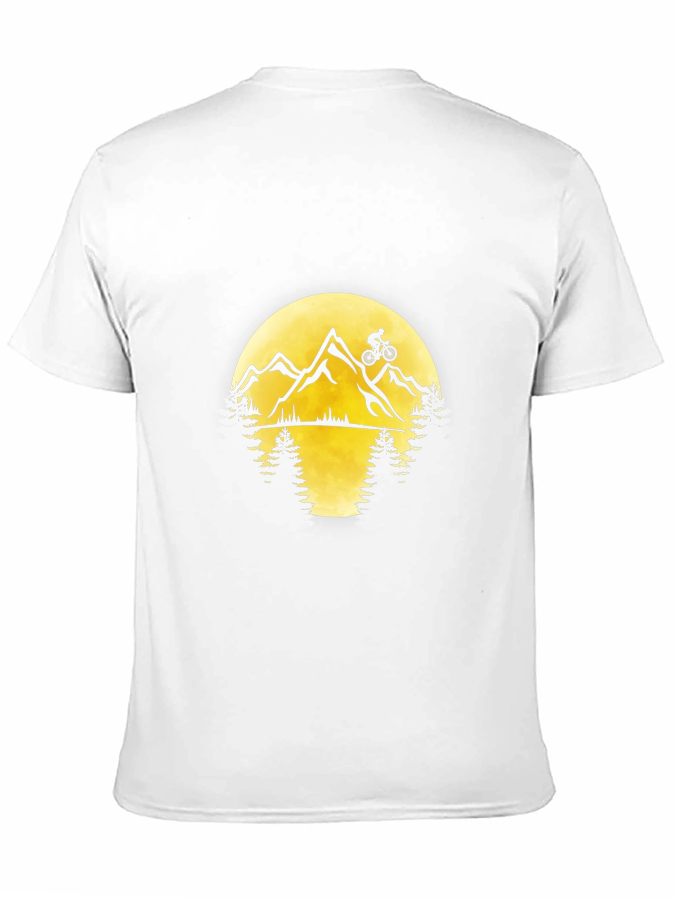 Mountain Biking Graphic Tee - Black Cotton T-Shirt